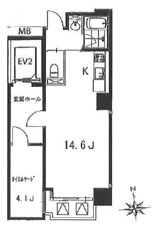 FLEG広尾FUSE(フレッグ広尾ヒューズ)302の間取り