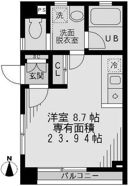 恵比寿テラス201の間取り