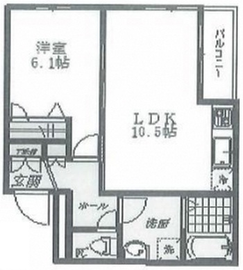 プレズィール白金205の間取り