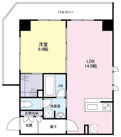 恵比寿三田レジデンス308の間取り