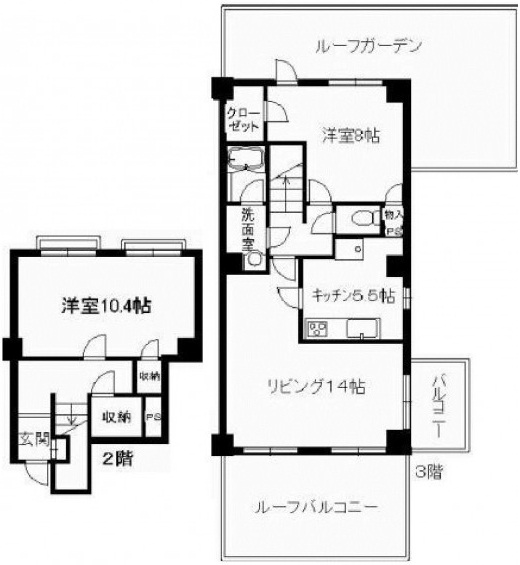 エクレール代官山206の間取り