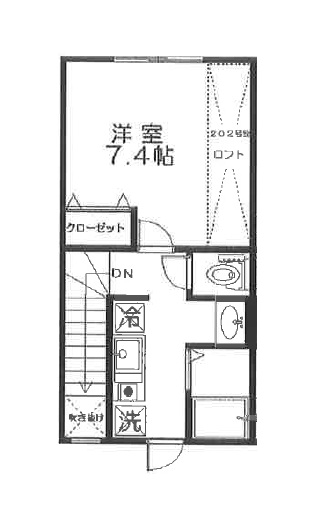 BEAU SEJOUR(ボー セジュール)201の間取り