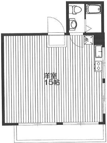 シャトレーヌ白金台303の間取り