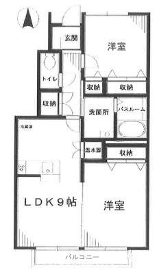 アルベージュ102の間取り