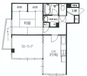 カーサ小川202の間取り