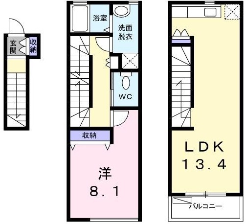 Casa Concorde(カーサコンコルド)201の間取り