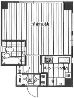 茂田コーポ401の間取り