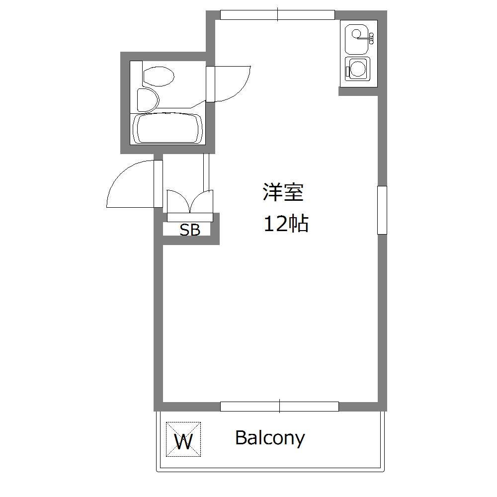 シャトレブランシェ代官山103の間取り