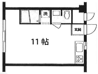 東山サンハイツ305の間取り