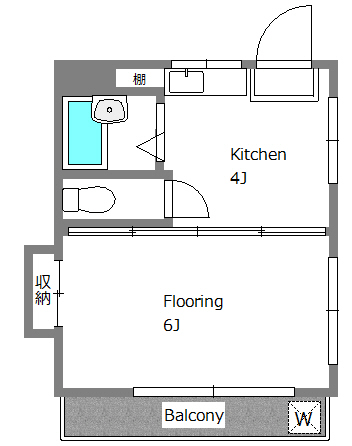 フォートパレスハシモト　パートⅠ305の間取り