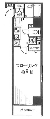 ガラ・ステージ麻布十番603の間取り