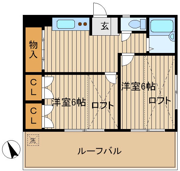 メゾンヴェルテ301の間取り