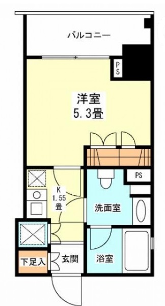 クレストコート学芸大学404の間取り