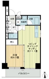 ライオンズマンション三軒茶屋第5701の間取り