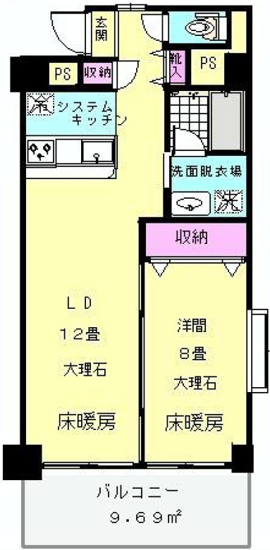 エモシオン中目黒602の間取り