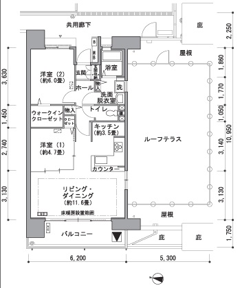 アクティ三軒茶屋15-508の間取り