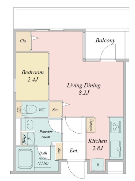 ローレルフラット307の間取り