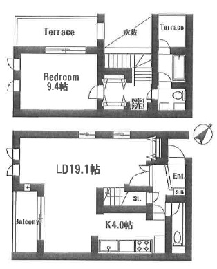 メゾン・ド・シノ　N-2N-2の間取り