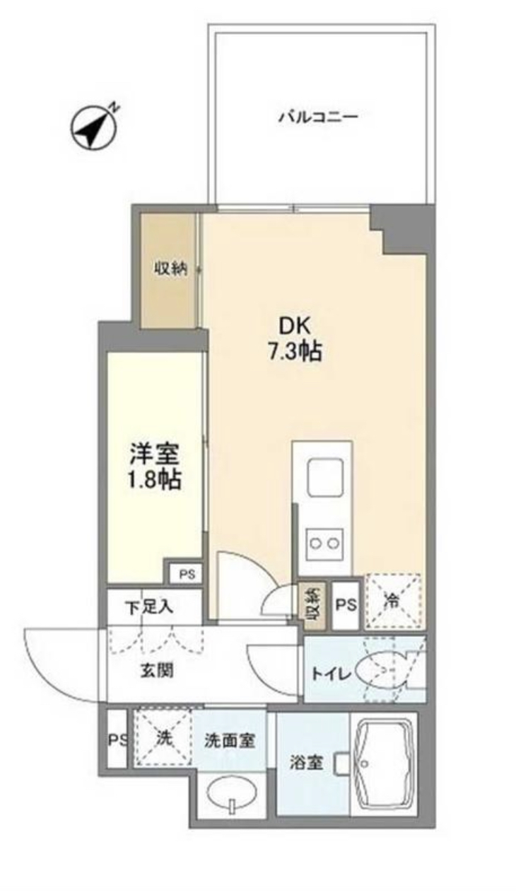 F-FLAT三軒茶屋（エフフラット三軒茶屋）302の間取り