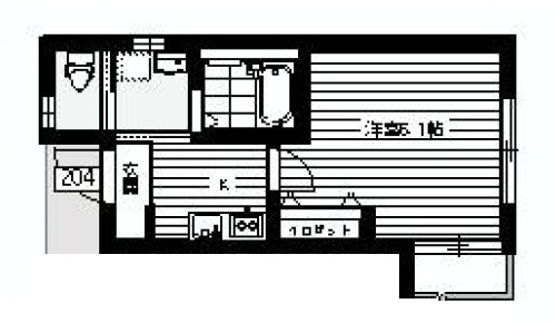 コモハナ*マウナ(Komohana*Mauna)204の間取り