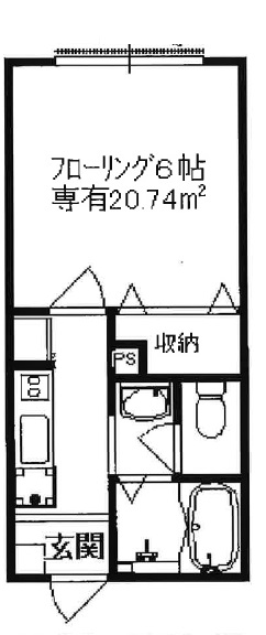 エトランゼ1Bの間取り