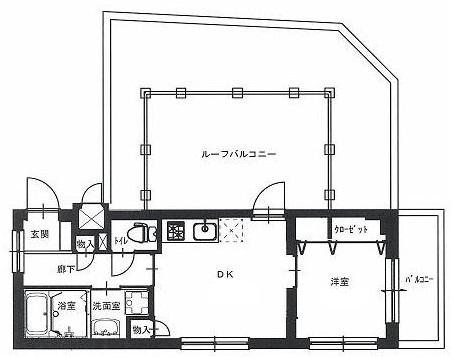 下馬テラス401の間取り