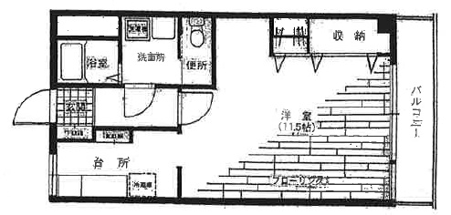 いすゞマンション203の間取り