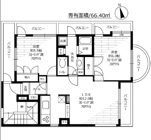 サンピア池尻301の間取り