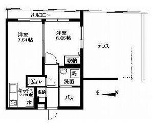 スペックハウス白金台401の間取り