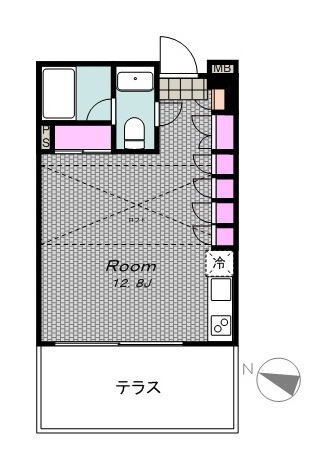 カスタリア渋谷桜丘　(旧　イプセ渋谷ティアズ)104の間取り