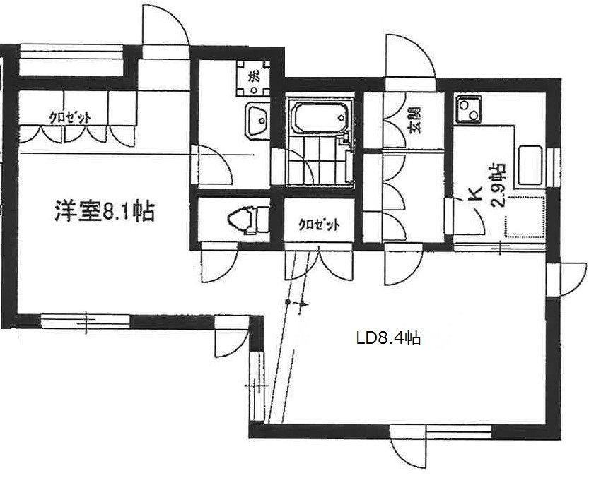 パールエビス102の間取り