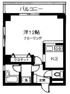 三茶ブラウン401の間取り