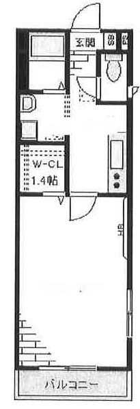 コンフォート白金202の間取り