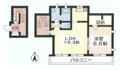 ハイマット代官山(HEIMAT DAIKANYAMA)201の間取り