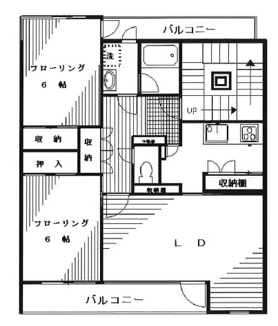 長田ビル301の間取り