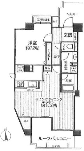 東急ドエル・アルス恵比寿901の間取り