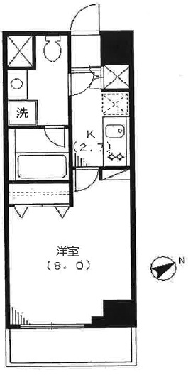 ベルティス渋谷(BELTIS渋谷)204の間取り