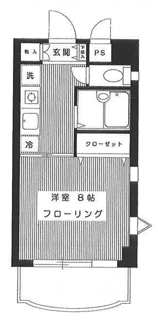 グレイスコートK201の間取り