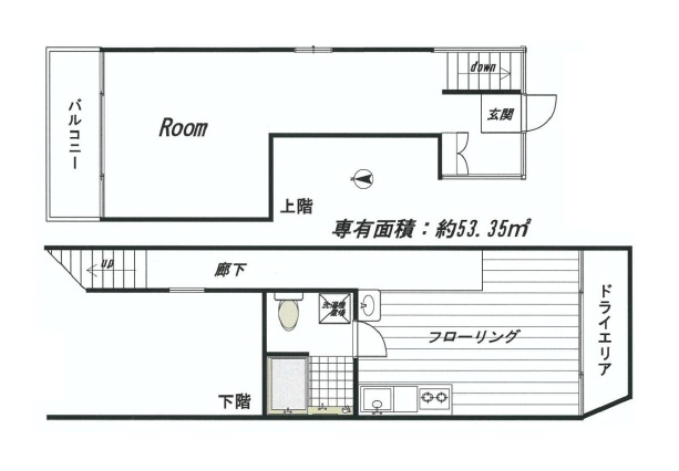 ミストラル(MISTRAL)Cの間取り