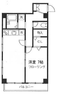 HOUSE　GOHONGI(ハウス五本木)403の間取り