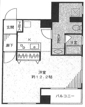 スカイタウン若林501の間取り