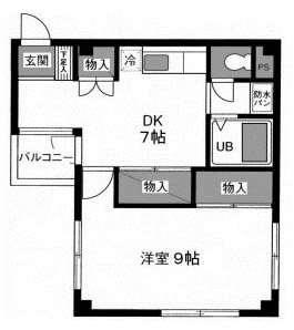 グランドステータス楡302の間取り