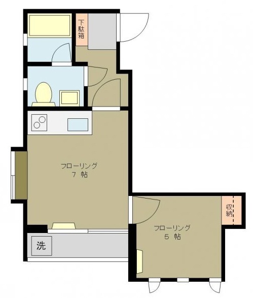 サンタローザ201の間取り