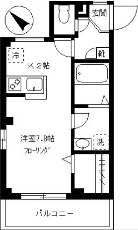 タウンヒルズ祐天寺301の間取り