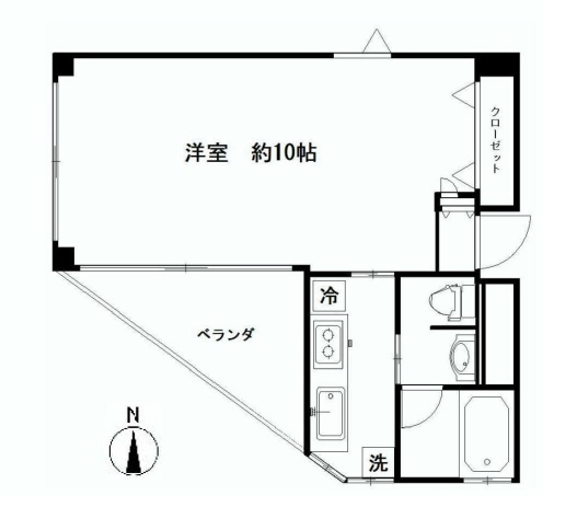 クリスタル麻布十番401の間取り