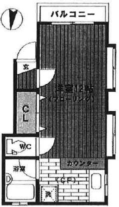 池尻S1階の間取り