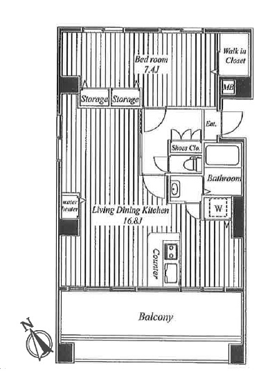 シャトー代官山701の間取り