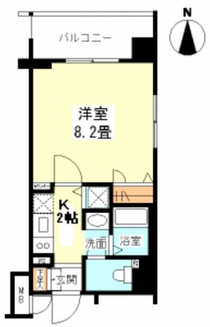 スクエア麻布　SQUARE AZABU303の間取り