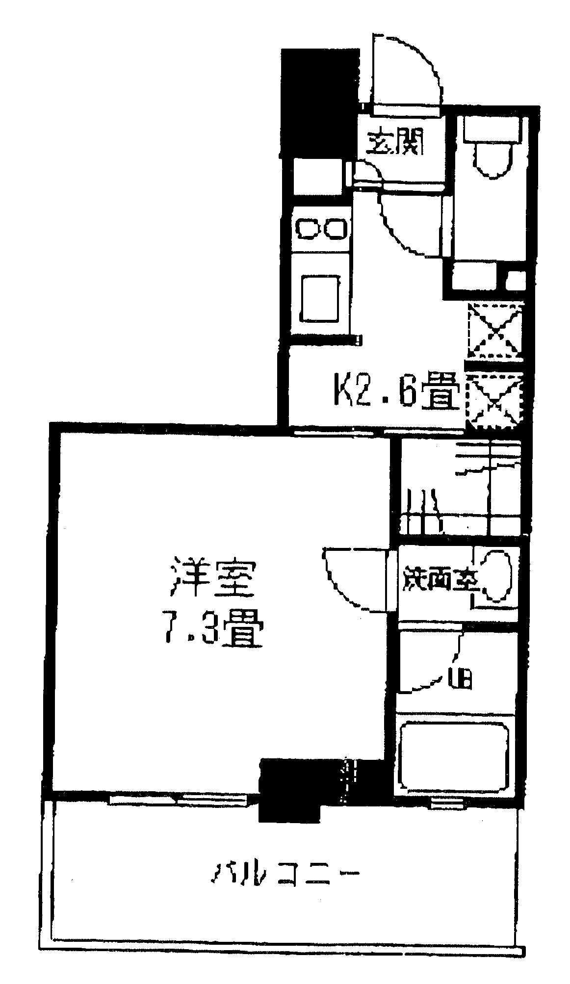 トレディカーサ学芸大学401の間取り