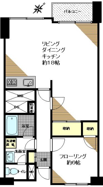 代官山エーデルハイム503の間取り